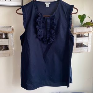 J.Crew | Ruffled Sleeveless Top